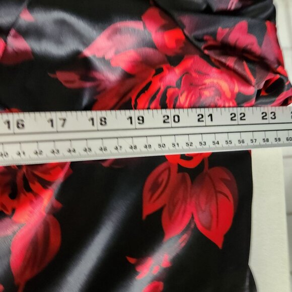 Alex Evenings Womens Black & Red Floral Jacket & Camisole 2-Piece Set Size 1X - Picture 14 of 16